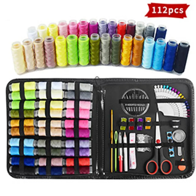 230 Piece Sewing Kit DIY Multi-Function Sewing Box Set for Hand Quilting Embroidery and Stitching Accessories