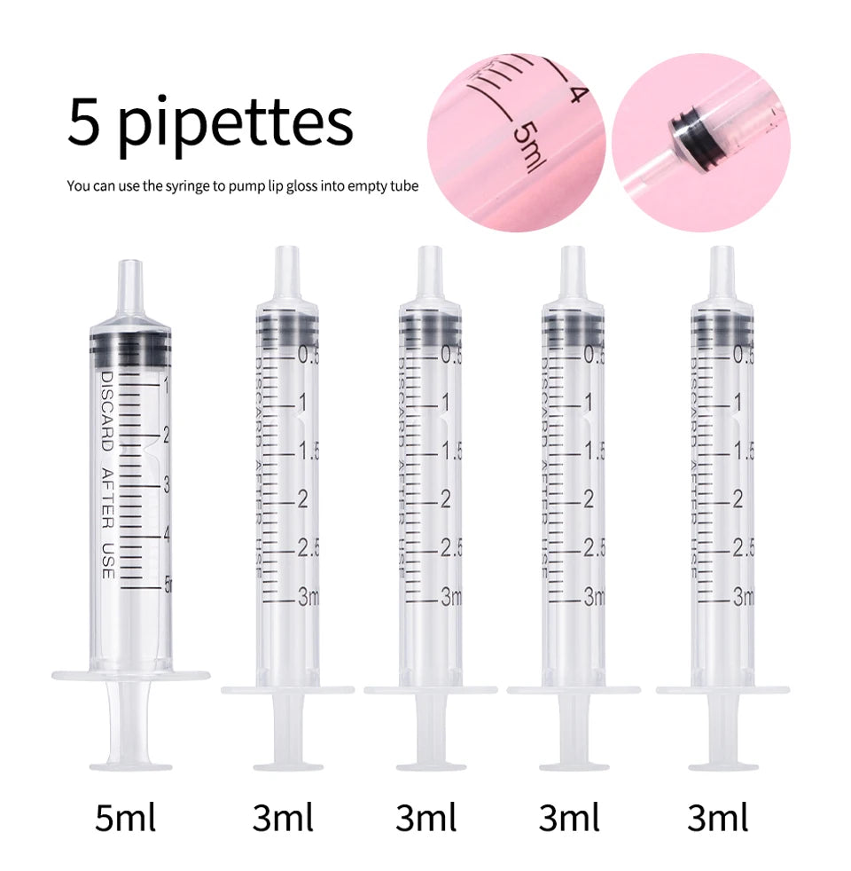 DIY Lip Gloss Making Kit for Moisturizing Shiny Glittery Lip Tints and Glaze Handmade Cosmetic Supplies