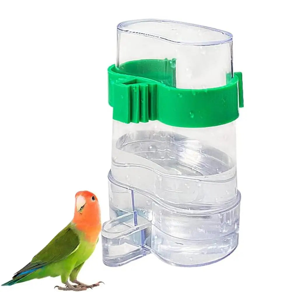 Automatic Bird Water Dispenser Bird Drinking Feeder Transparent Bird Cage Water Fountain for Budgie Cockatiel Lovebird Canary