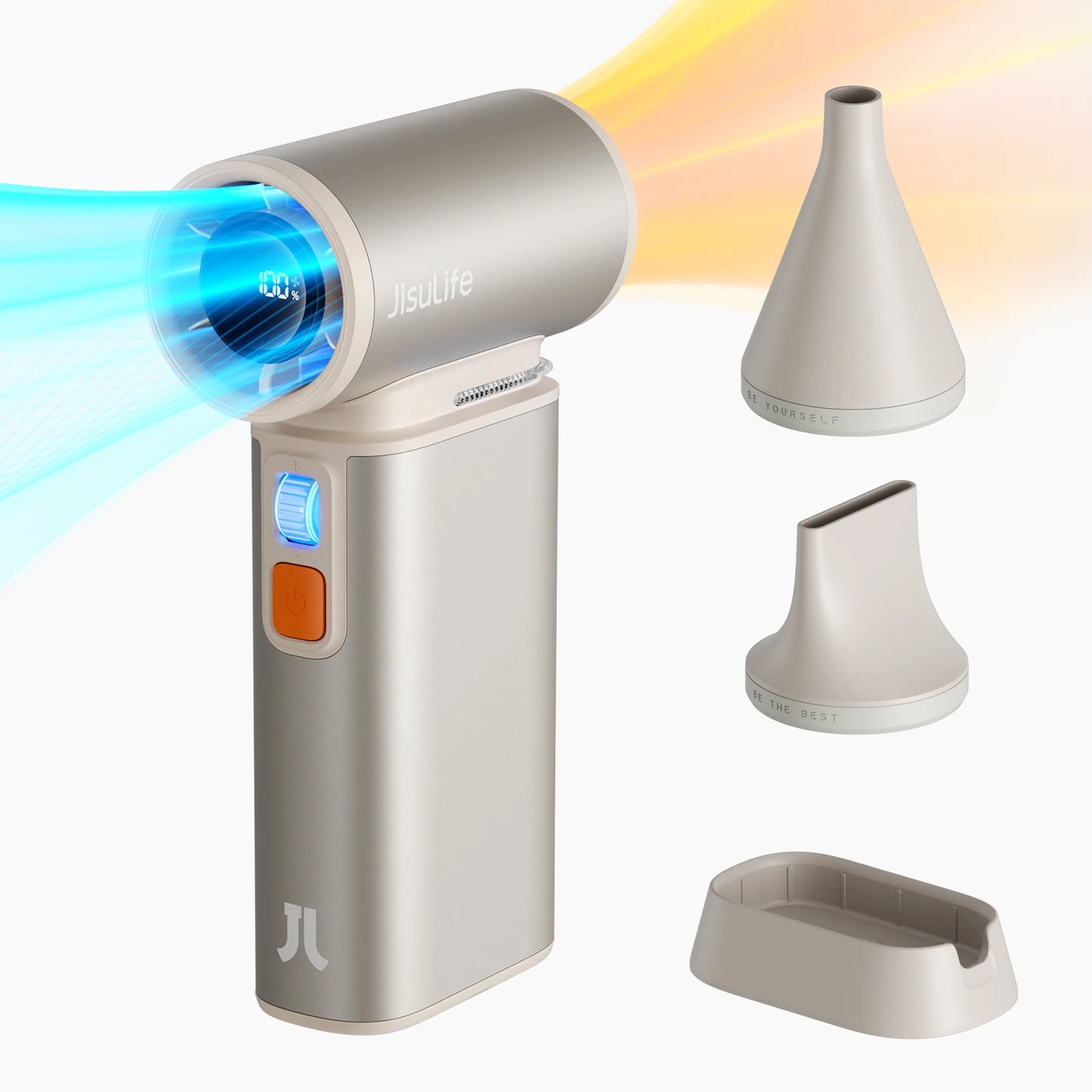 Turbo Handheld Fan – 100-Speed, 9000mAh Battery, LED Display for Outdoor Cooling