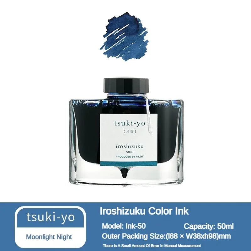 Pilot 25 Color 50ml Fountain Pen Ink Set with Glass Bottles for School and Office Use