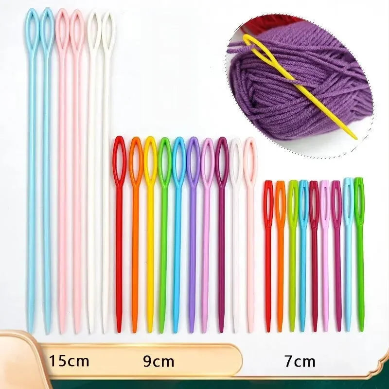 10/30 PCs Mixed Color Knitting Needles Crochet Hooks for Kids