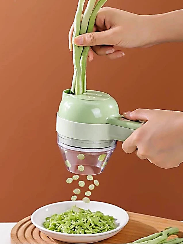 5 in 1 Electric Vegetable Cutter Set Portable Wireless Food Processor for Garlic Pepper Meat