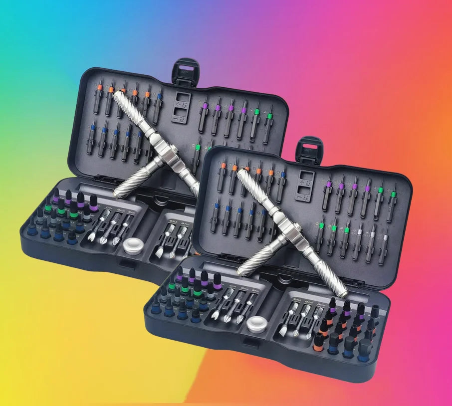 VMAN Precision 66/40in1 magnetic ratchet screwdriver set Detachable T - handle magneticizer Fix furniture, electronics & glasses