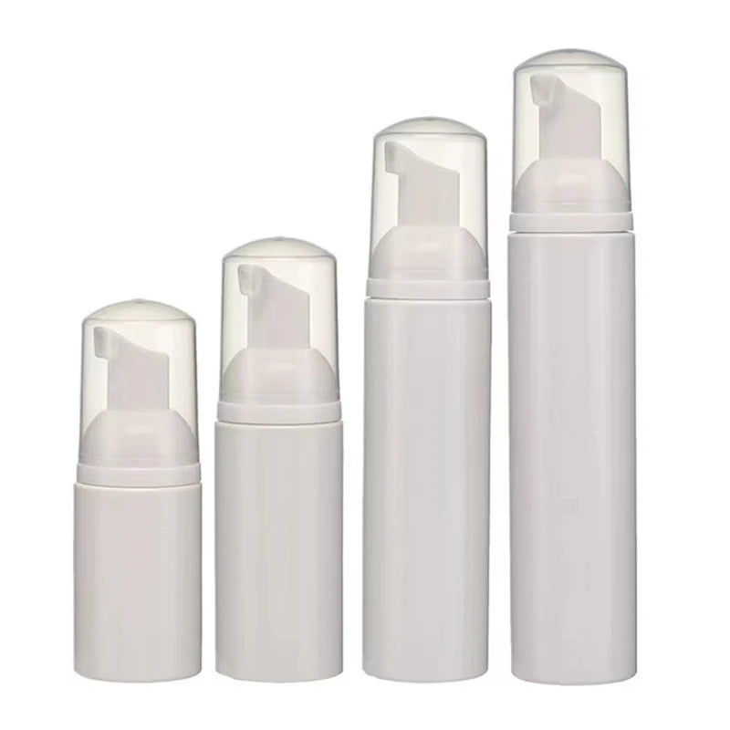 30Pcs Plastic Foam Pump Bottles 30ml 50ml 60ml 100ml Refillable for Face Cleanser Soap and Hand Sanitizer