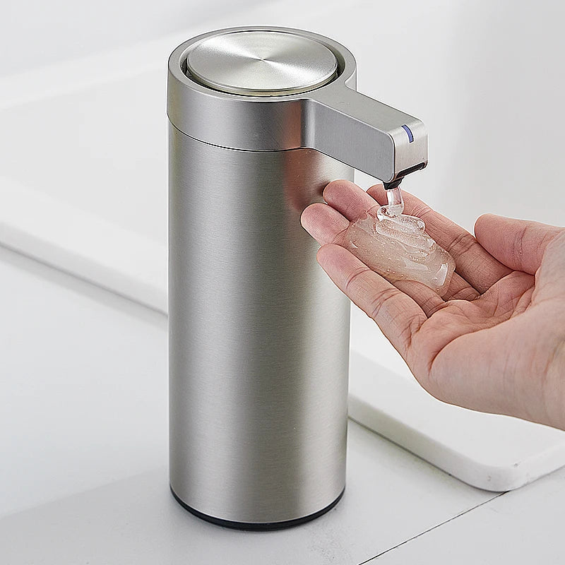 Automatic Sensor Soap Dispenser for Kitchen and Bathroom 304 Stainless Steel Smart Electric Hand Sanitizer and Body Wash Machine