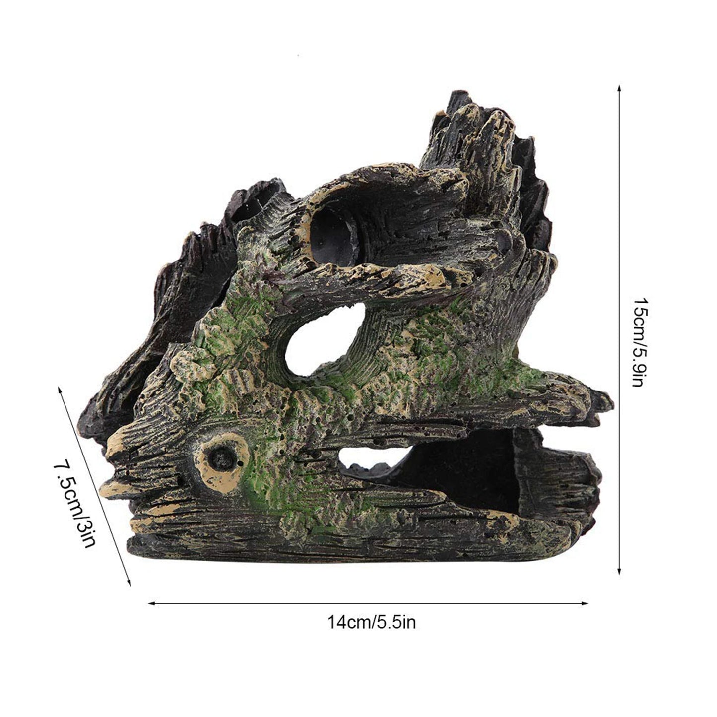 Fish Tank Artificial Bridge Resin Landscape Decoration Bridge Aquarium Equipment Accessories Ornament Cave Aquatic Pet Fish