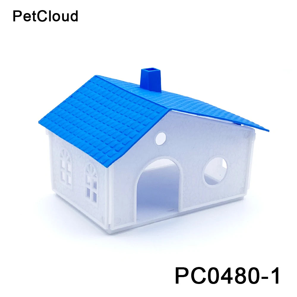 PetCloud Bird Cage Decoration Villa Plastic Birds Nest Parrot Cage Box Bird House Parrot Bedroom Decorative Supplies For Porrots