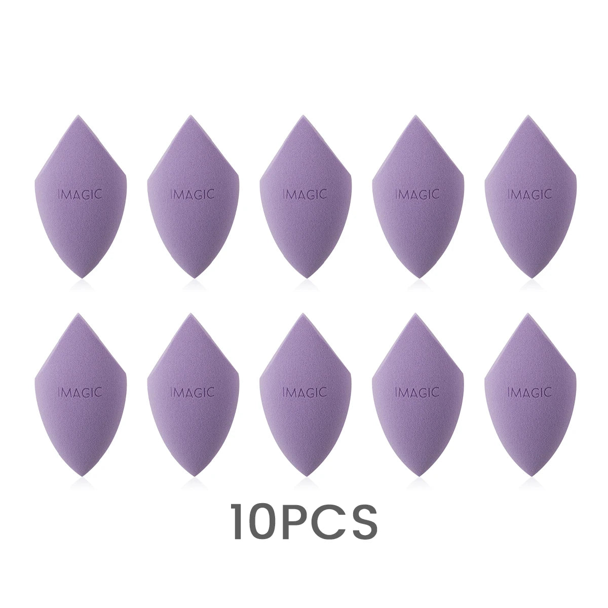 IMAGIC Professional Makeup Sponge Set 10 Pcs Ultra-Soft Wet and Dry Beauty Blender Puff for Flawless Application