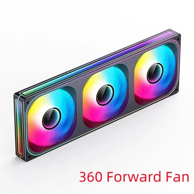 JONSBO ZB-120 ARGB Computer Case Fan 12CM 5V PWM Monolithic Structure Water-Cooled Fan Kit