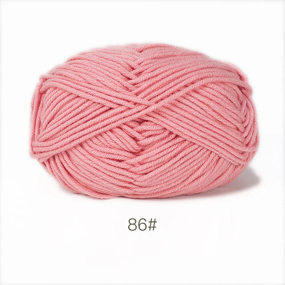 A1-1 50g Set Soft Milk Cotton Yarn for Knitting and Crochet