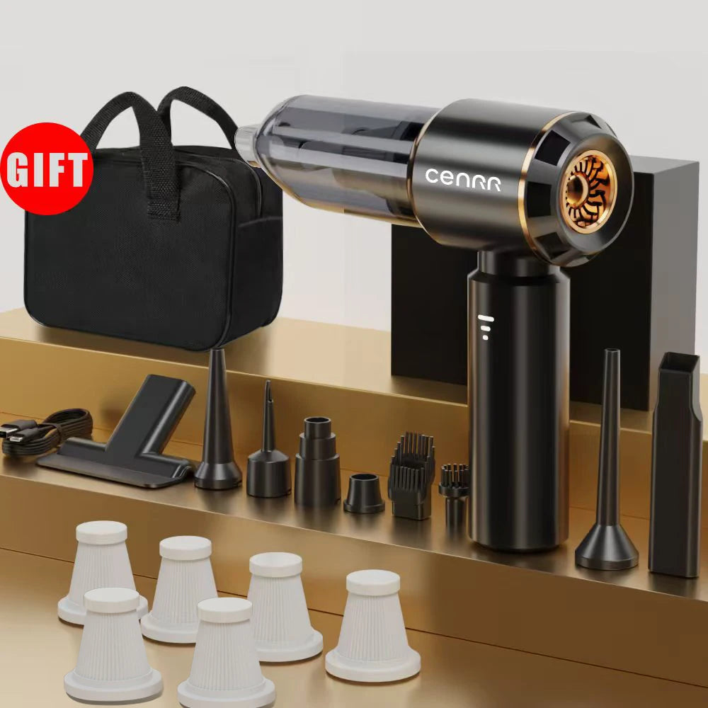 CENRR 360000PA Car Vacuum Cleaner Strong Suction Cordless