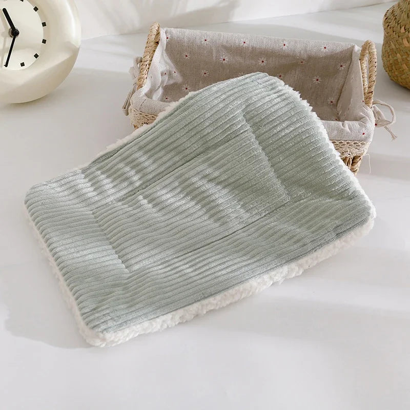 Hamster Bed House Winter Warm Squirrel Hedgehog Rabbit Chinchilla Bed Mat House Nest Hamster Accessories