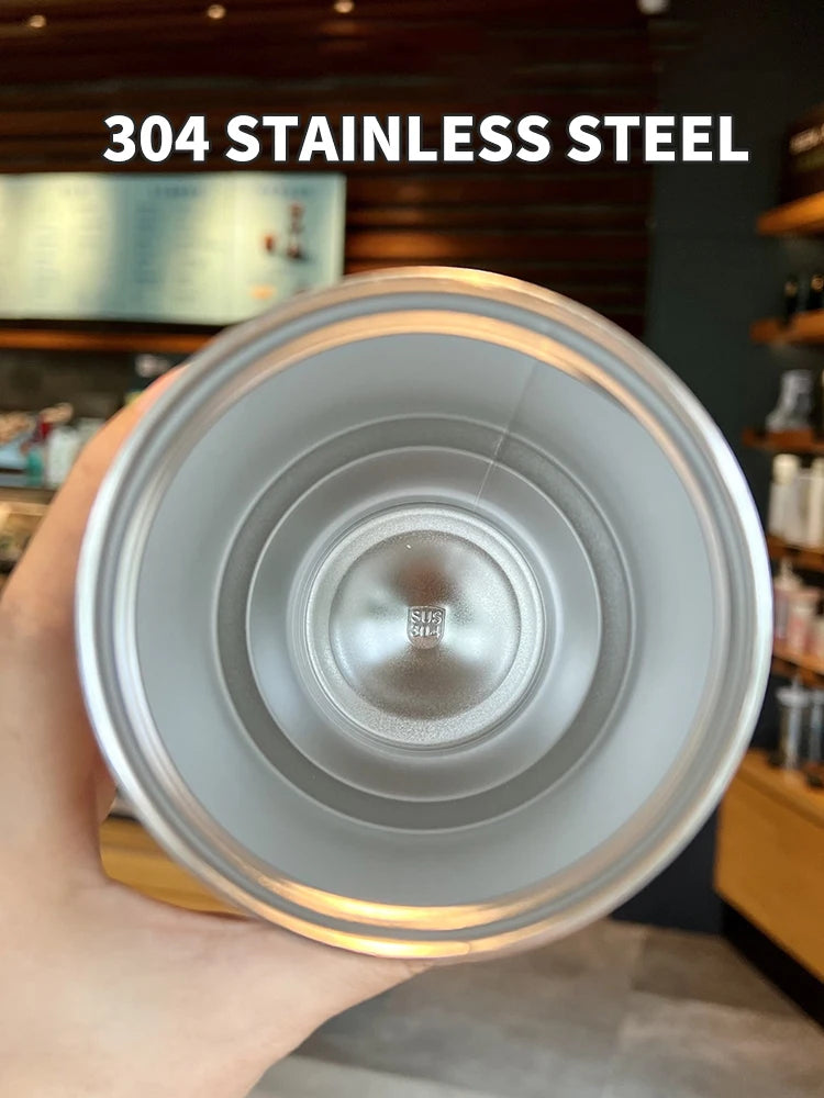 Double-Layer Insulated Coffee Cup – Portable Large-Capacity Ice Cream & Drink Tumbler