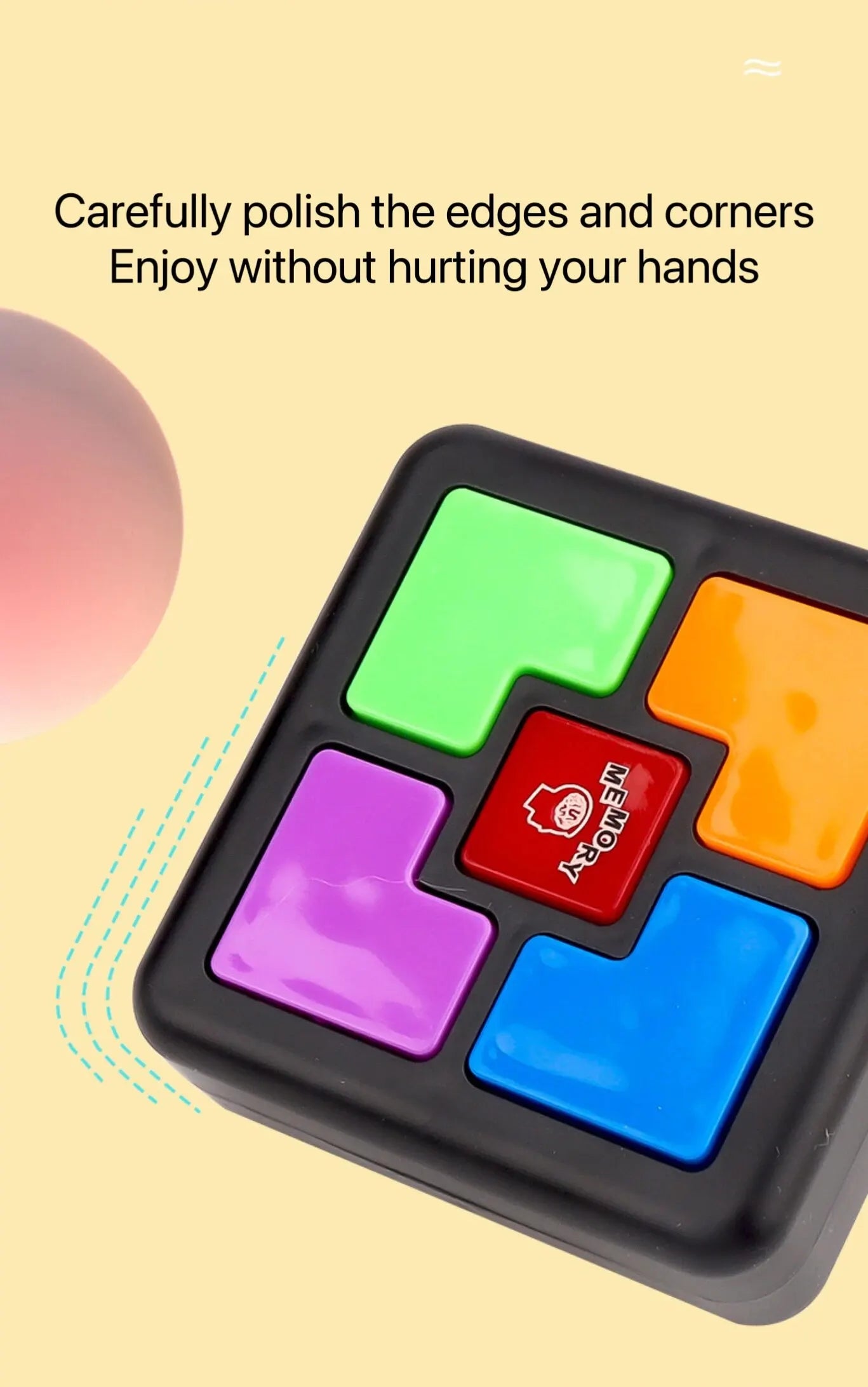 Square Memory Training Gaming Machine Clearance Button Toy