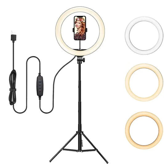 Youtube Shooting Vlog Selfie Ring Light LED Camera Lamp