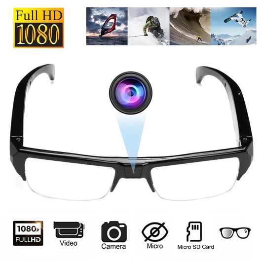 1080P HD Mini Camera Glasses DVR Glasses Camera Sports Video Glasses Outdoor Glasses Camera Conference Process, Driving, etc.