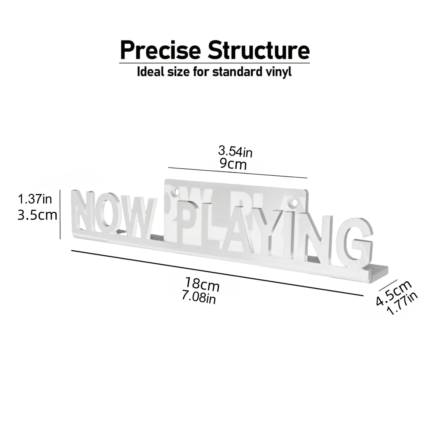 Floating Vinyl Record Shelf Acrylic Wall Mounted Display Rack