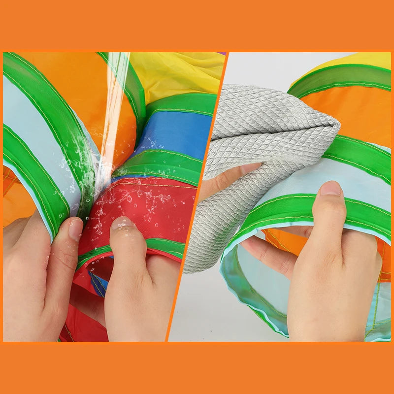 Cat Tunnel Toy 3-Way Collapsible Cat Tunnels For Indoor Cat With Play Ball Interactive Crinkle Collapsible Tent Pets Supplies