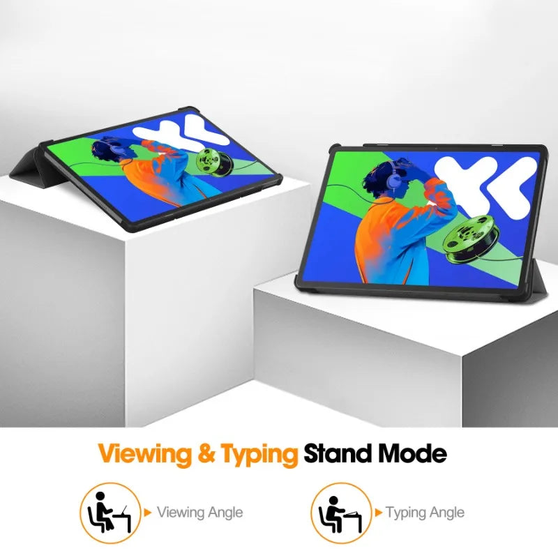 Smart Case for Lenovo Xiaoxin Pad Pro 12.7 Inch 2025 Folding Flip Stand with Auto Sleep Feature Tablet Cover