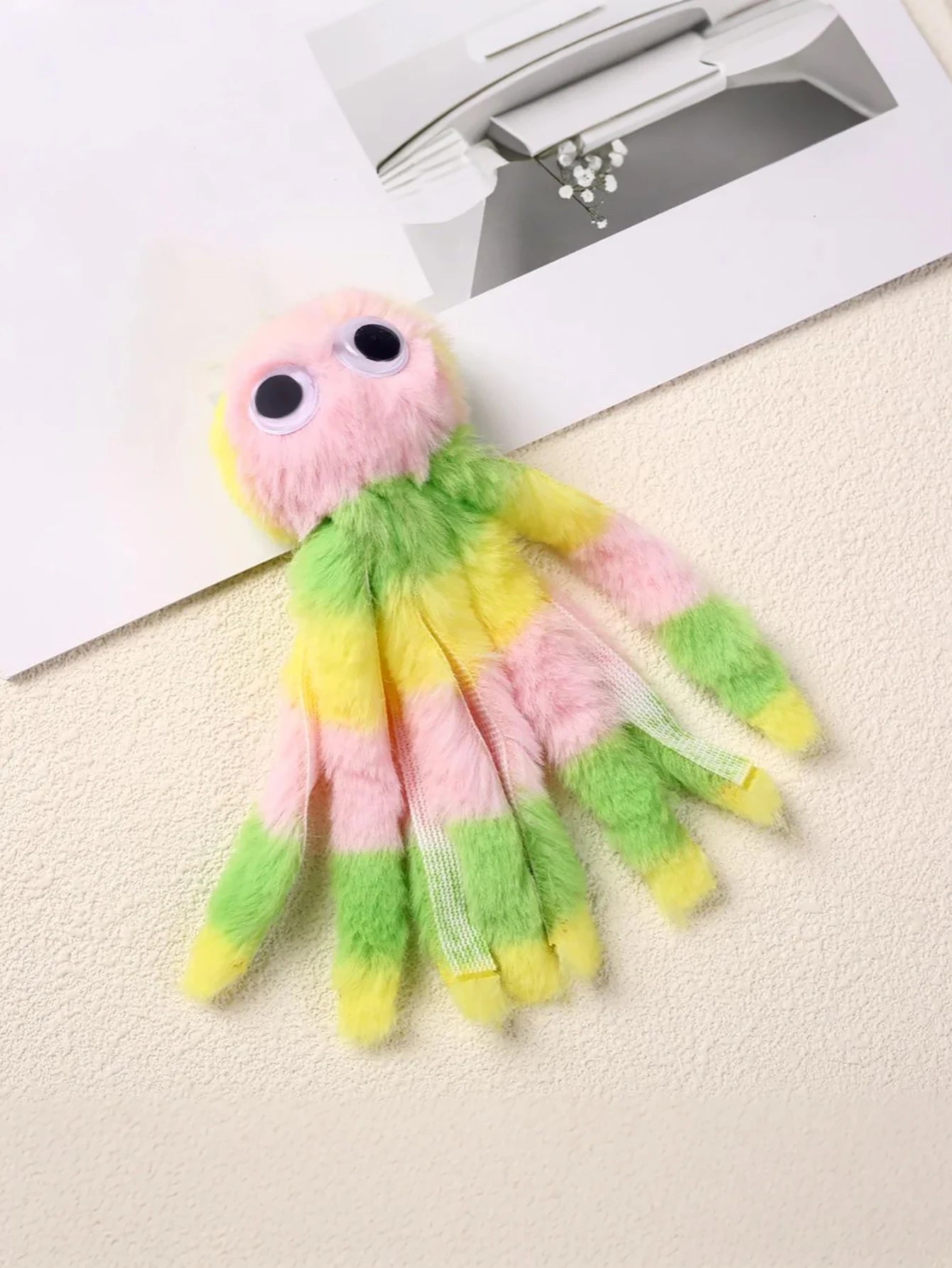 Adorable Octopus Plush Cat Toy - Interactive Chew & Kick Game, Teaser Wand Replacement Heads, Assorted Colors for Indoor Cats