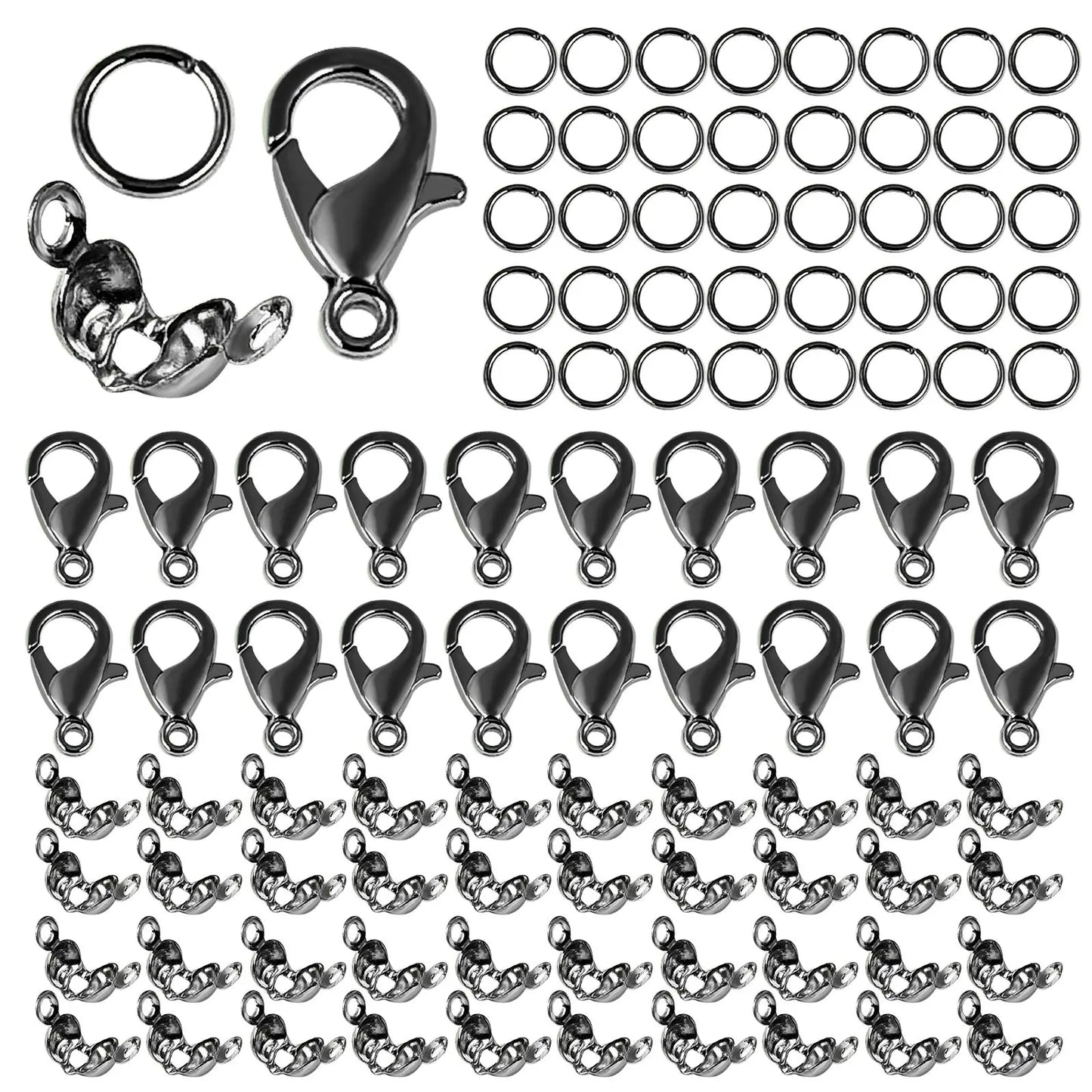 100Pcs Alloy Lobster Clasp Set for DIY Jewelry Making Supplies