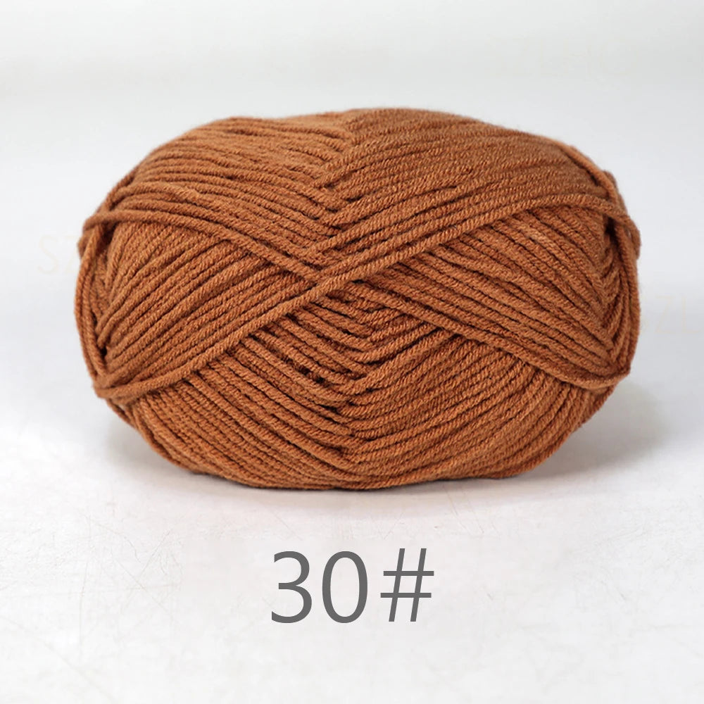 A1-1 50g Set Soft Milk Cotton Yarn for Knitting and Crochet