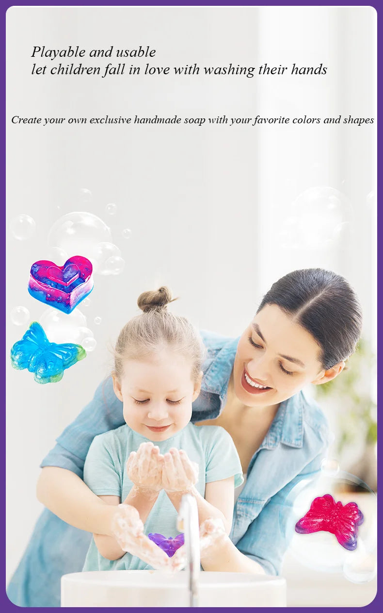 Children Magic Science Experiment Kit Handmade DIY Soap Educational STEAM Toy for Ages 6 to 12 Perfect Gift for Kids