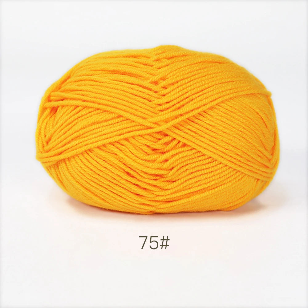 A1-1 50g Set Soft Milk Cotton Yarn for Knitting and Crochet