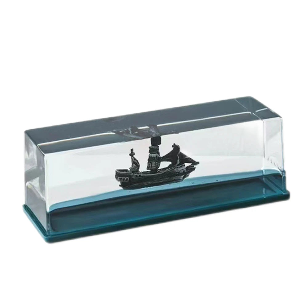 Going Merry Thousand Sunny Floating Ship Hourglass Drift Bottle Nautical Home Decor