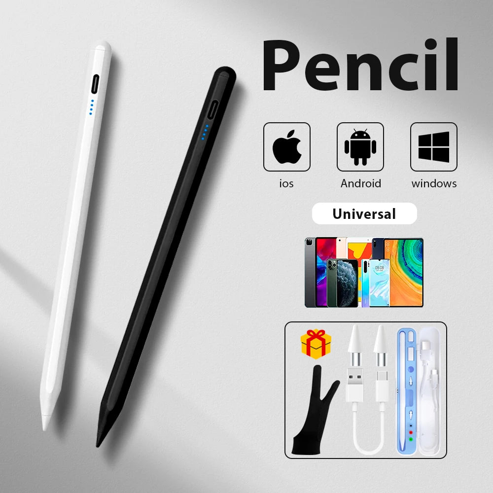 Universal Stylus For Android Ios Windows Ipad Pencil With Magnetic Adsorption Tablet Accessory For Huawei Xiaomi Samsung Pencil