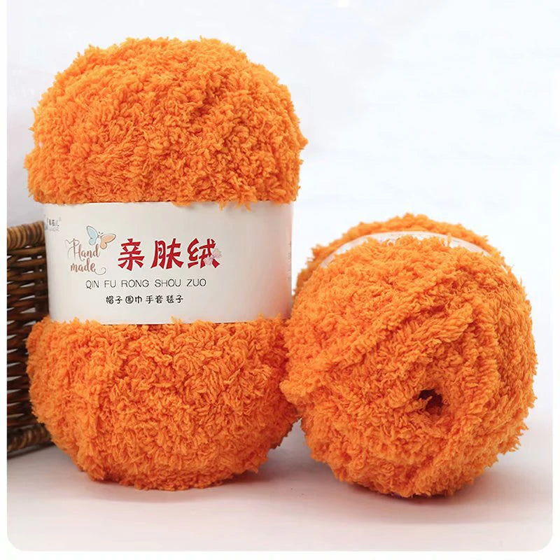 50g/Set Chenille Yarn Soft Coral Velvet for Knitting DIY