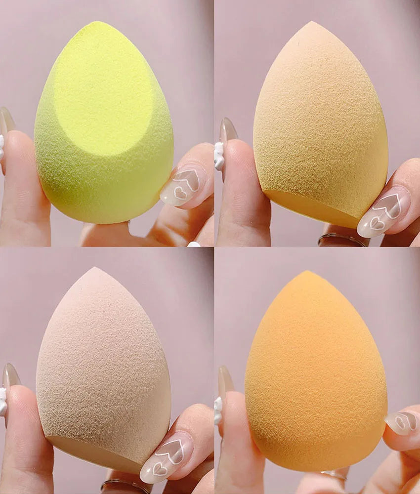 4pc/8pc Soft Makeup Sponge Set for Dry Wet Dual Use Beauty Tool