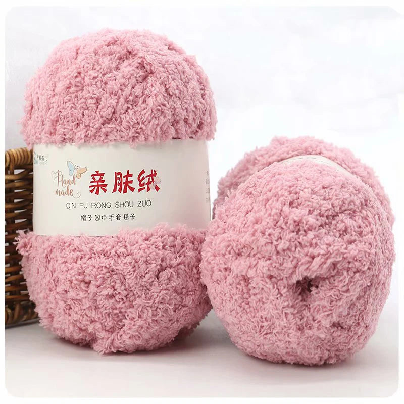 50g/Set Chenille Yarn Soft Coral Velvet for Knitting DIY