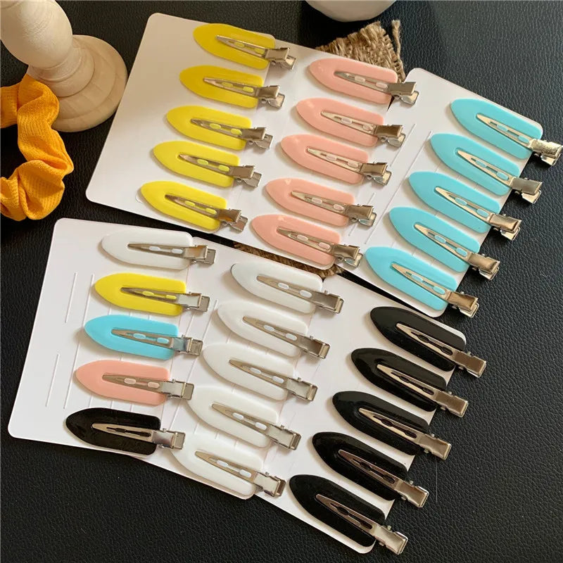 5/10pcs/set No Crease Basic Hair Clips For Women Girls Hair Styling Makeup No Bend Hairpins Barrettes Fashion Hair Accessories