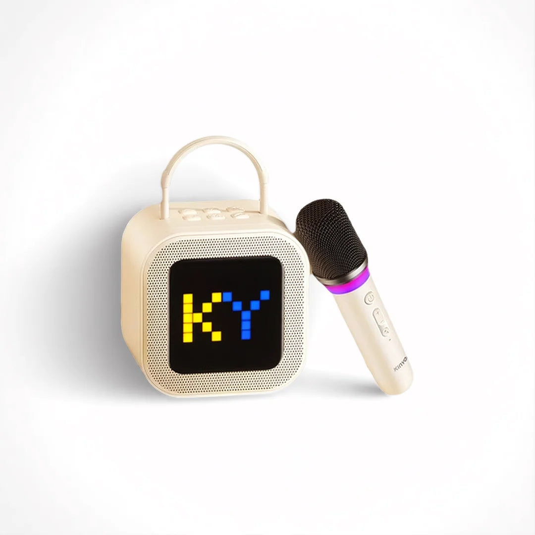 Kinglucky K26 Portable Karaoke Machine with Wireless Microphones for Home Family Fun and Children's Parties