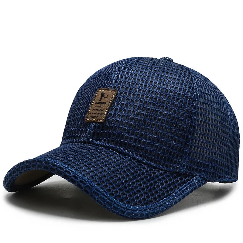 Men's New Fashion Baseball Cap Summer Breathable Full Net Shade Fishing Cap Outdoor Leisure Sports Cap