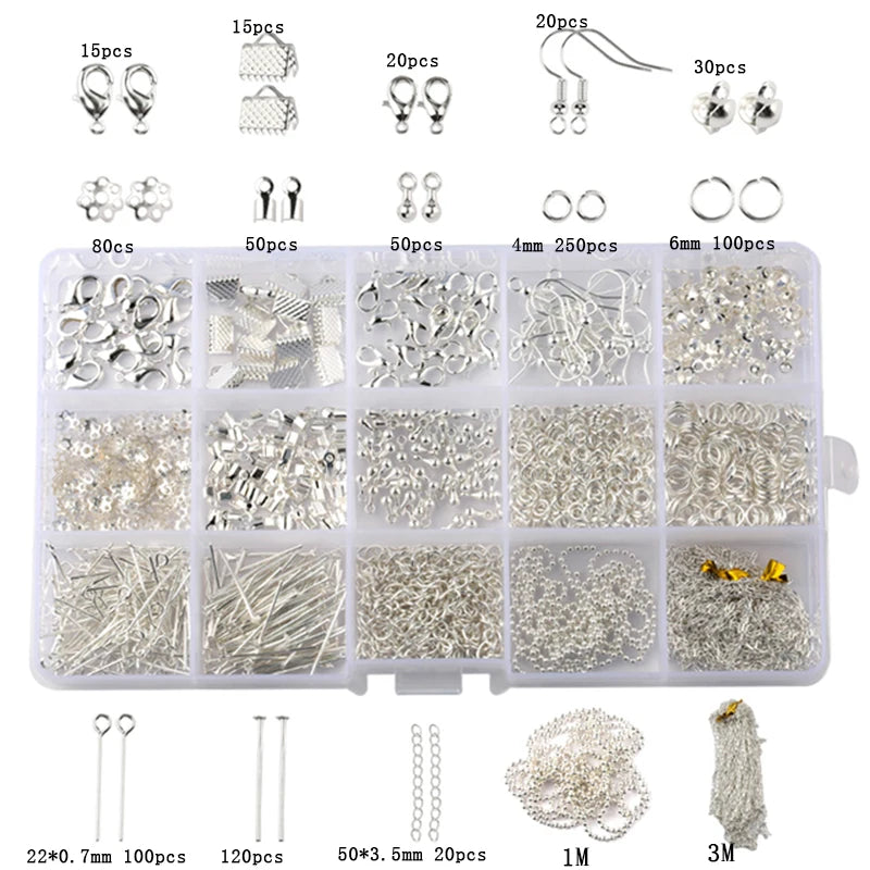 Jewelry Making Supplies Kit with Tools, Copper Wires and Findings