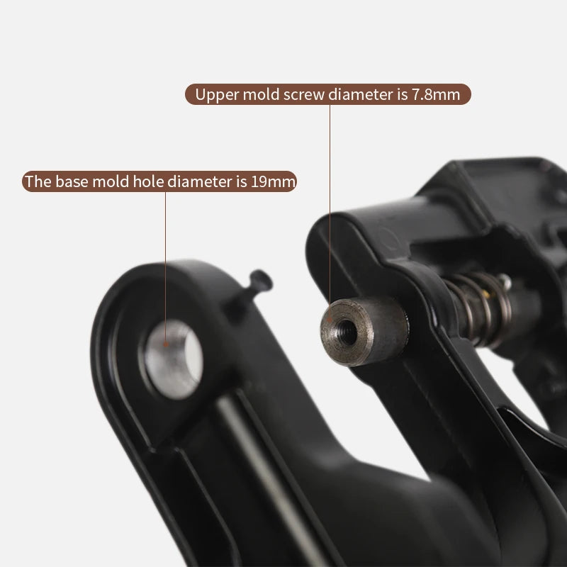 WUTA Manual Button Installation Tool for DIY Crafts Mute Punching Mushroom Rivets and Eyelets Hand Pressing Tool