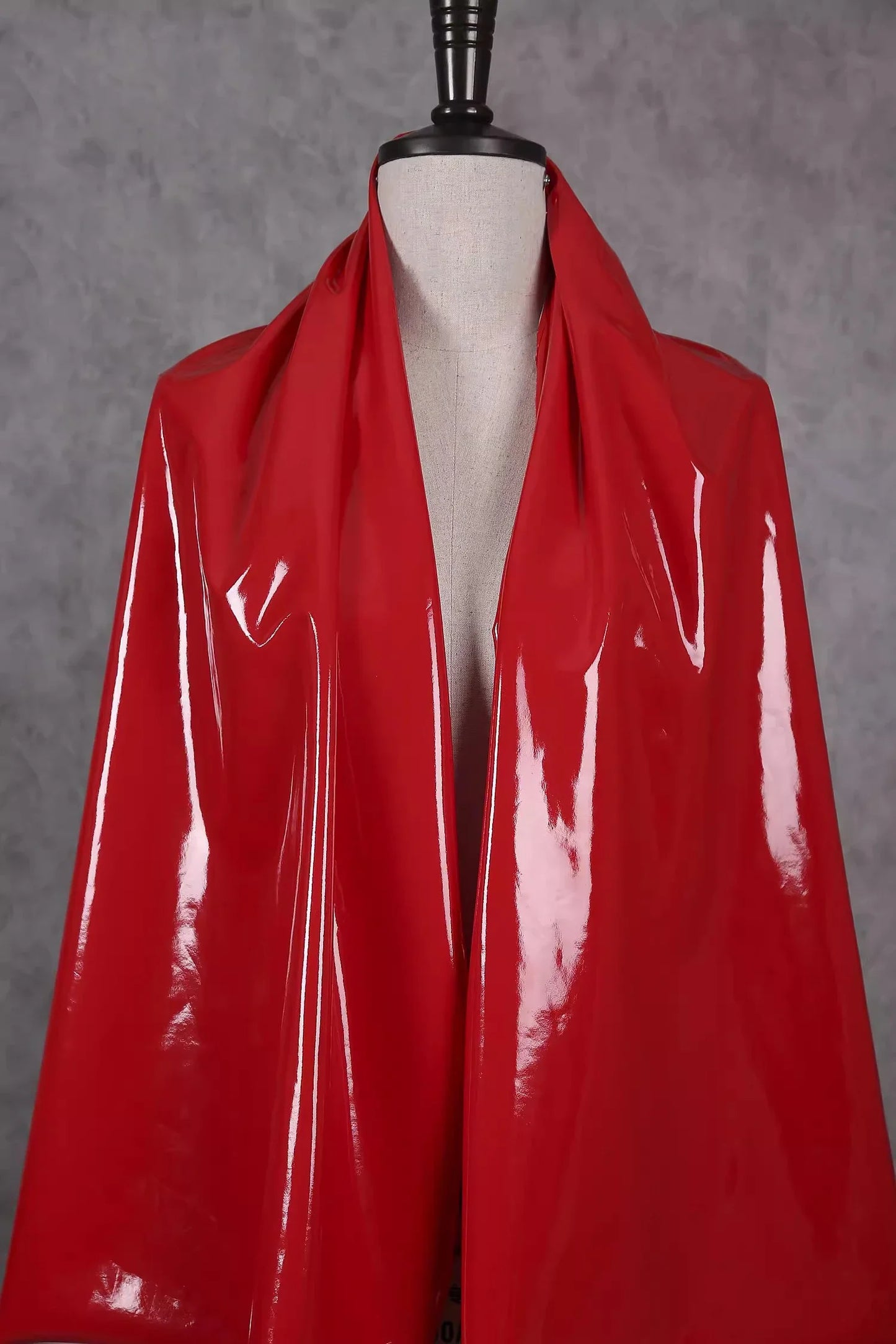 50x145cm Shiny Glossy Soft Leather Fabric Elastic Faux PU for DIY Sewing Dresses and Accessories