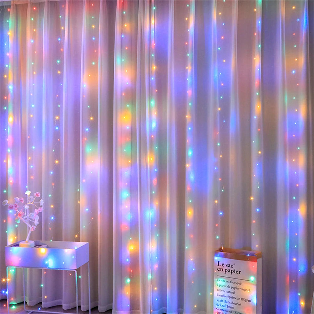 1pc USB LED Curtain Lights Fairy Light for Bedroom Decoration