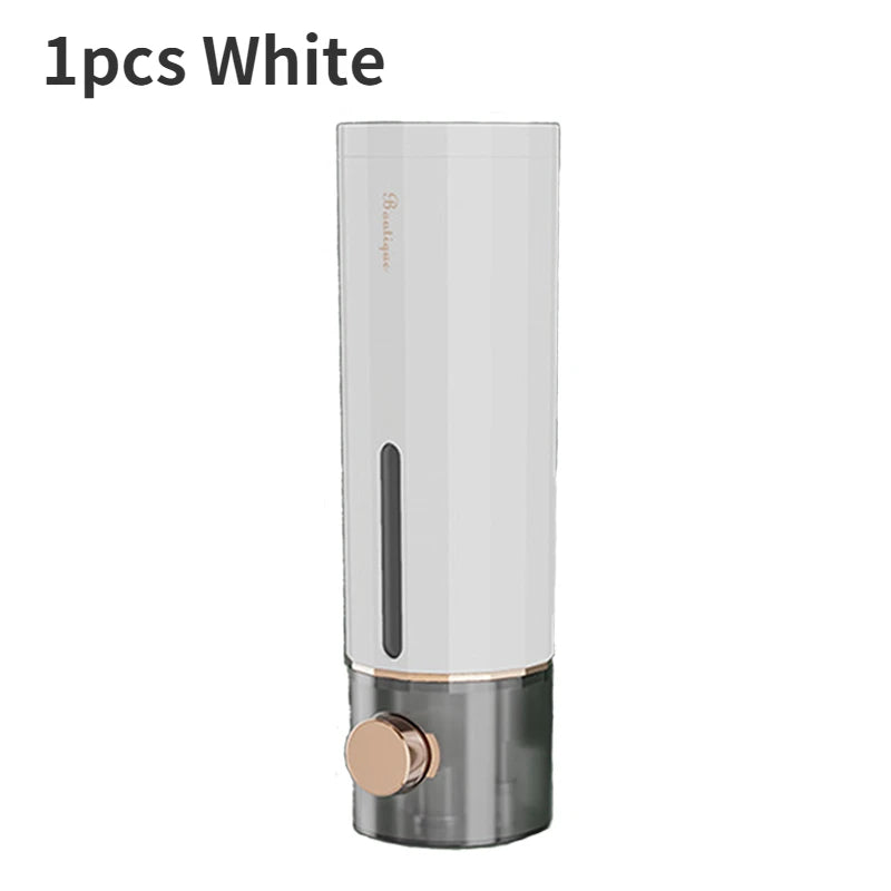 Manual Wall Mounted Soap Dispenser for Bathroom and Hotel Use - Versatile Hand Soap and Shower Gel Dispenser