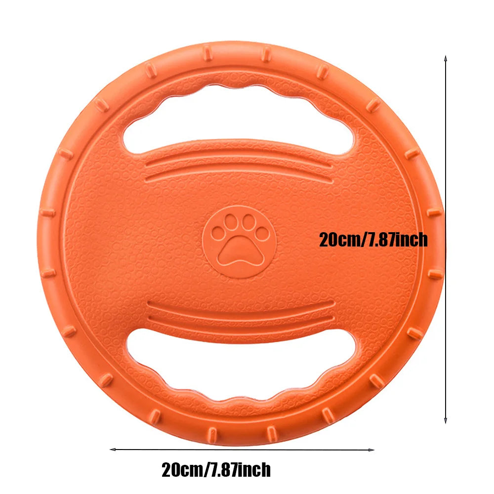 Pet Flying Disc Frisbe Toy Dog Training Pull Ring Bite Resistant Floating Toy Dog Outdoor Sports Interactive Game Frisbee