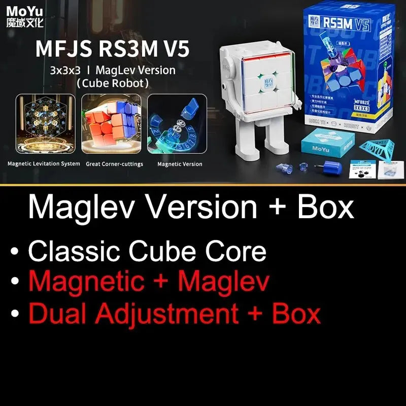 MoYu RS3M V5 3X3 Magnetic Speed Cube Fidget Toy 2023