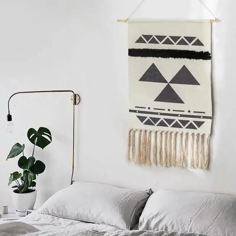 Macrame Wall Hanging Tapestry Nordic Cotton Tassel Boho Decor