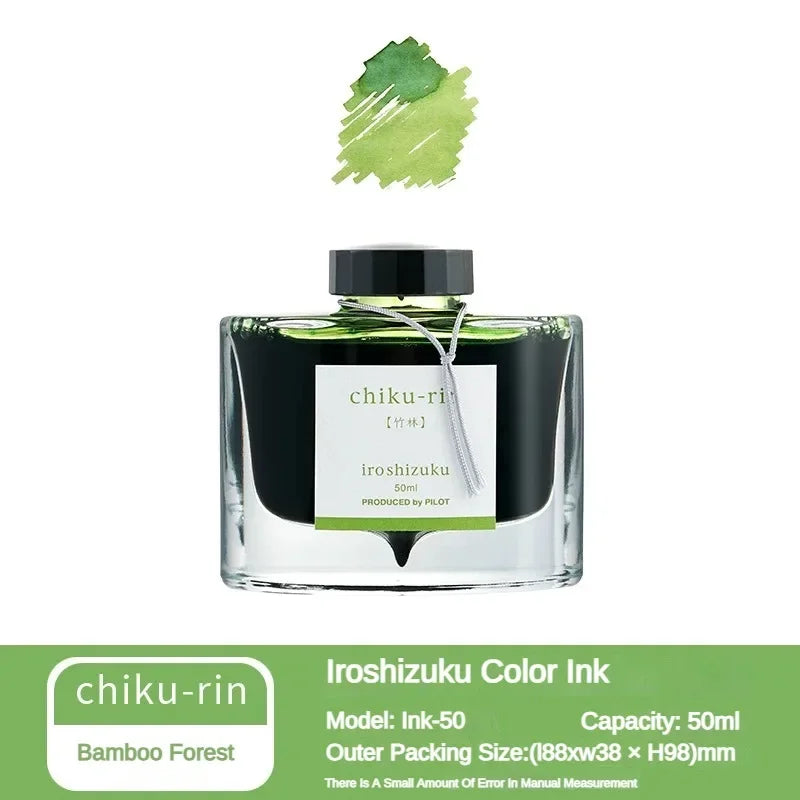 Pilot 25 Color 50ml Fountain Pen Ink Set with Glass Bottles for School and Office Use