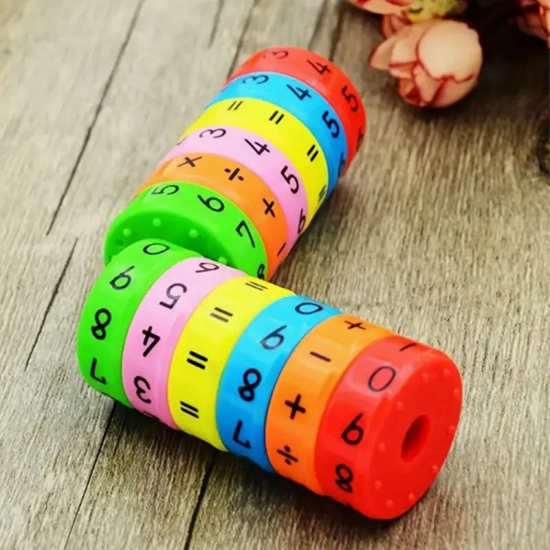 DIY Math Blocks - Perfect Birthday Gift for Boys & Girls, Preschool Learning Counting & Math Skills Tools