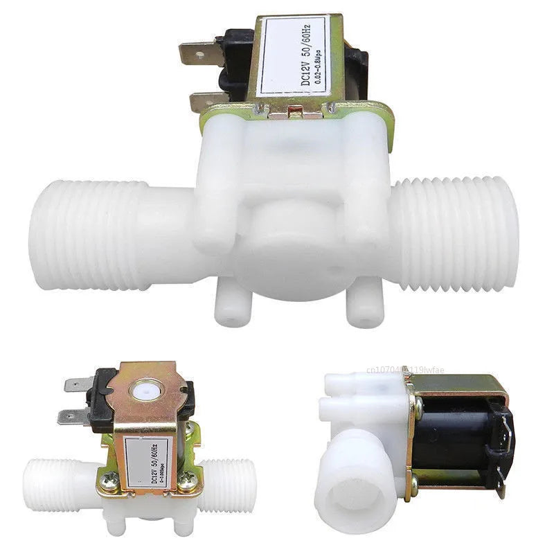 Válvula solenoide con rosca macho de 1/2" 3/4" CA 220 V CC 12 V 24 V Controlador de válvula de control de agua Interruptor Normalmente cerrado Normalmente abierto