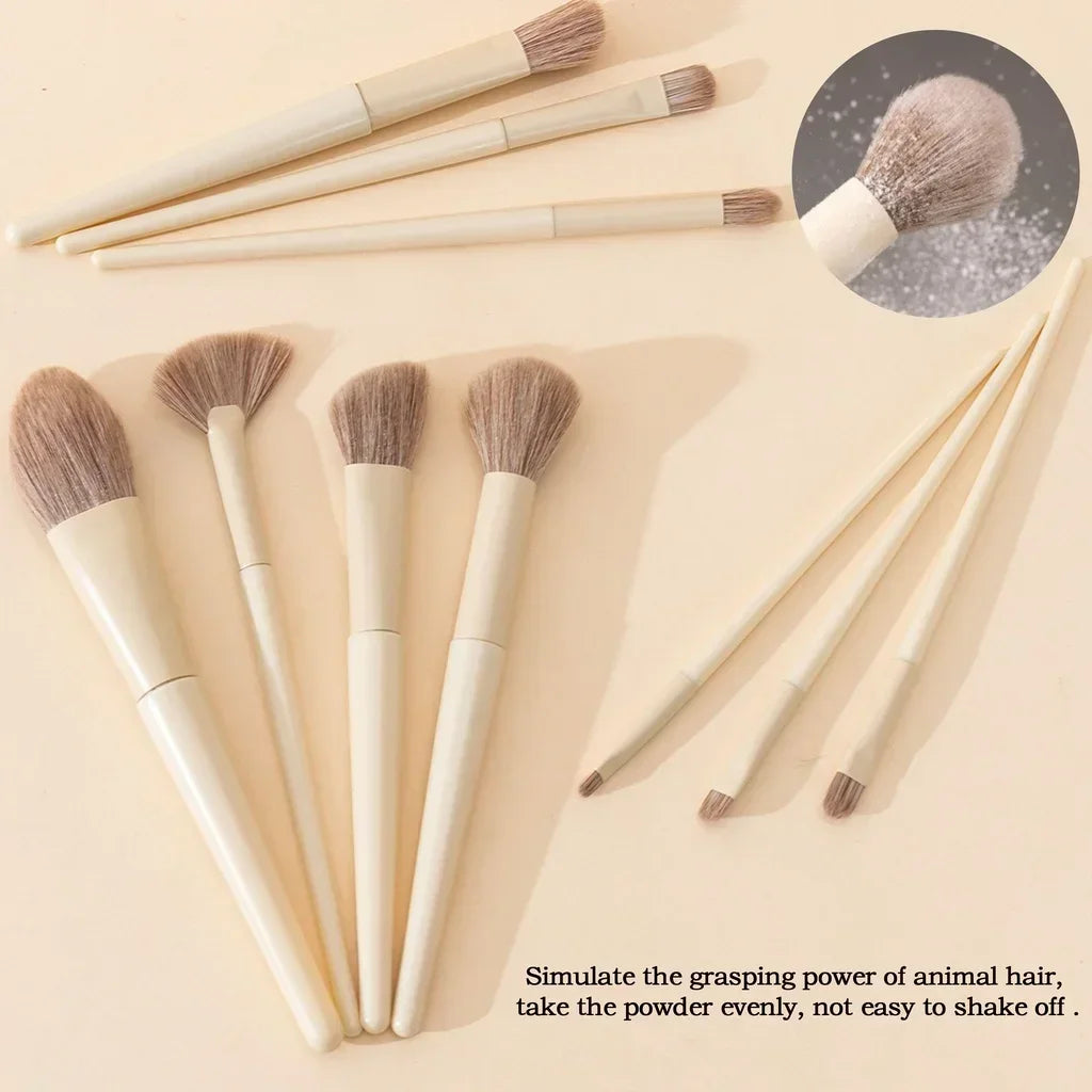 10 Creamy Makeup Brush Sets, A Complete Set of Ultra-Soft Contouring Brushes, Concealer for Beginners