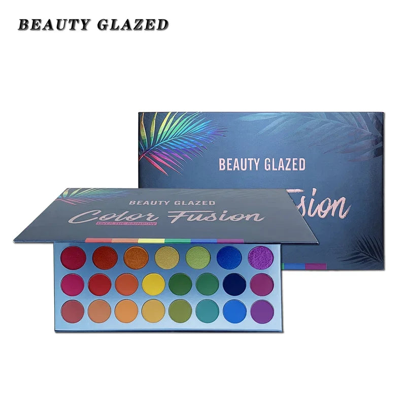 Beauty Glazed 39 Color Rainbow Eyeshadow Palette Long Lasting Neon Glitter Eye Makeup Cosmetics